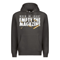 Smoke when in doubt empty the magazine Premium Hoodie - linhVisuals