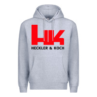 Heather Grey hk black Premium Hoodie - linhVisuals