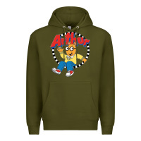 Army Green Funko Up Arthur Premium Hoodie - linhVisuals