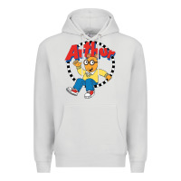 Dove Grey Funko Up Arthur Premium Hoodie - linhVisuals