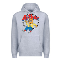 Heather Grey Funko Up Arthur Premium Hoodie - linhVisuals