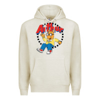 Oatmeal Heather Funko Up Arthur Premium Hoodie - linhVisuals