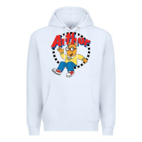 White Funko Up Arthur Premium Hoodie - linhVisuals