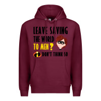Burgundy the incredibles glitter Premium Hoodie - linhVisuals