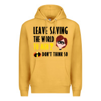 Mustard the incredibles glitter Premium Hoodie - linhVisuals