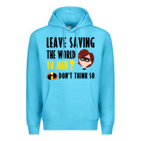 Ocean Blue the incredibles glitter Premium Hoodie - linhVisuals