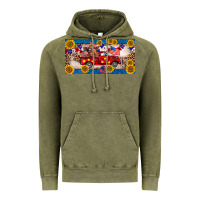 Vintage Olive 4th of july truck cow license plate Vintage Hoodie - BarkalooDesign