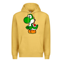 Antique Gold Yoshi Green Premium Hoodie - linhVisuals