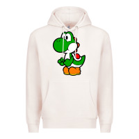 Pale Pink Yoshi Green Premium Hoodie - linhVisuals