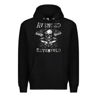 Black avenged sevenfold 42 Premium Hoodie - linhVisuals