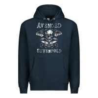 Navy avenged sevenfold 42 Premium Hoodie - linhVisuals