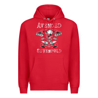 Red avenged sevenfold 42 Premium Hoodie - linhVisuals