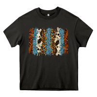 Asphalt tool leather leopard cowhide backround Heavy Core Tee - RanaPortraitStore