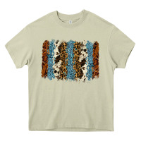 Mossy tool leather leopard cowhide backround Heavy Core Tee - RanaPortraitStore