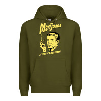 Army Green the marijuana weed Premium Hoodie - linhVisuals