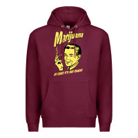 Burgundy the marijuana weed Premium Hoodie - linhVisuals