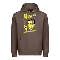 Coffee the marijuana weed Premium Hoodie - linhVisuals