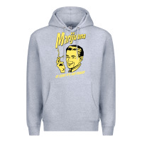 Heather Grey the marijuana weed Premium Hoodie - linhVisuals