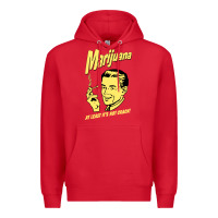 Red the marijuana weed Premium Hoodie - linhVisuals