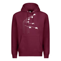 Burgundy the modest mouse Premium Hoodie - linhVisuals