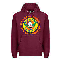 Burgundy krusty the clown Premium Hoodie - linhVisuals