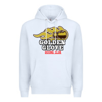 White Golden Glove Boxing Club, King of the Ring Outfit. Premium Hoodie - linhVisuals