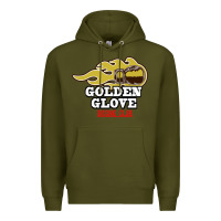 Army Green Golden Glove Boxing Club, King of the Ring Outfit. Premium Hoodie - linhVisuals