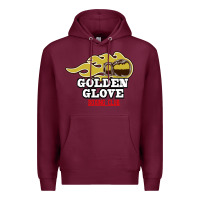 Burgundy Golden Glove Boxing Club, King of the Ring Outfit. Premium Hoodie - linhVisuals