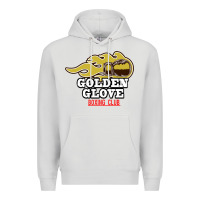 Dove Grey Golden Glove Boxing Club, King of the Ring Outfit. Premium Hoodie - linhVisuals
