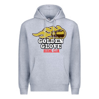 Heather Grey Golden Glove Boxing Club, King of the Ring Outfit. Premium Hoodie - linhVisuals