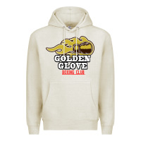 Oatmeal Heather Golden Glove Boxing Club, King of the Ring Outfit. Premium Hoodie - linhVisuals