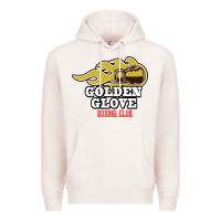 Pale Pink Golden Glove Boxing Club, King of the Ring Outfit. Premium Hoodie - linhVisuals