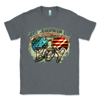 Charcoal Heather All American boy 4th of july Classic Tee - FaDigitalArtStudio