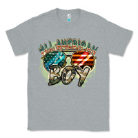 Heather Grey All American boy 4th of july Classic Tee - FaDigitalArtStudio