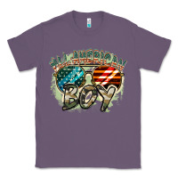 Lavender All American boy 4th of july Classic Tee - FaDigitalArtStudio