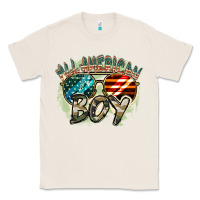 Natural All American boy 4th of july Classic Tee - FaDigitalArtStudio