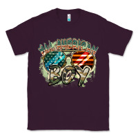 Plum All American boy 4th of july Classic Tee - FaDigitalArtStudio