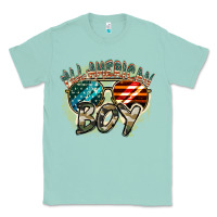 Seafoam All American boy 4th of july Classic Tee - FaDigitalArtStudio