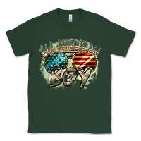 Sports Green All American boy 4th of july Classic Tee - FaDigitalArtStudio