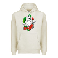 Oatmeal Heather jhc bars Premium Hoodie - linhVisuals