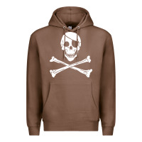 Chestnut skull crossbones Premium Hoodie - linhVisuals