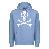 Colony Blue skull crossbones Premium Hoodie - linhVisuals