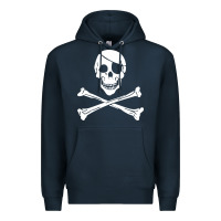 Navy skull crossbones Premium Hoodie - linhVisuals