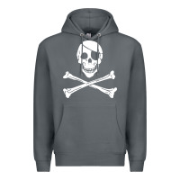 Rock skull crossbones Premium Hoodie - linhVisuals