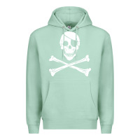 Seafoam skull crossbones Premium Hoodie - linhVisuals
