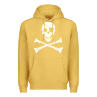Antique Gold skull crossbones Premium Hoodie - linhVisuals