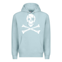 Blue Mist skull crossbones Premium Hoodie - linhVisuals