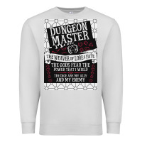 Dove Grey Dungeon Master, The Weaver of Lore & Fate Premium Sweatshirt - Bettercallsaul