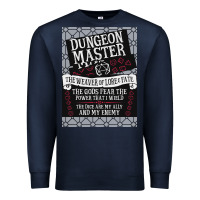 Navy Dungeon Master, The Weaver of Lore & Fate Premium Sweatshirt - Bettercallsaul