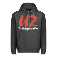 Charcoal Heather U two unforgettable fire Premium Hoodie - linhVisuals